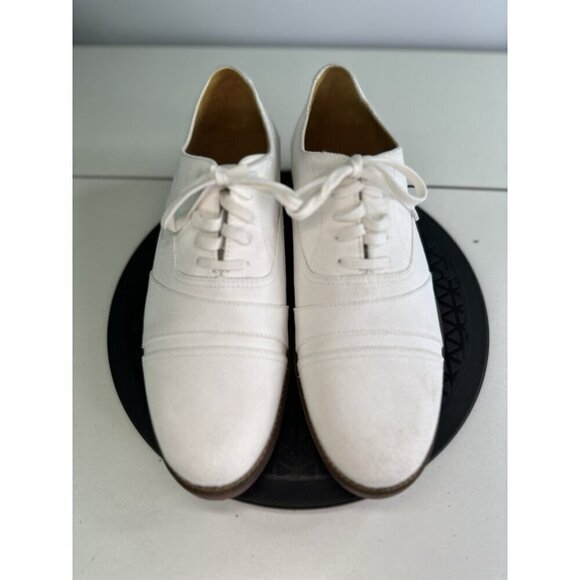 Ralph Lauren Team USA Olympic Flat White Nubuck Oxford Shoes - W10/M8 main image 8